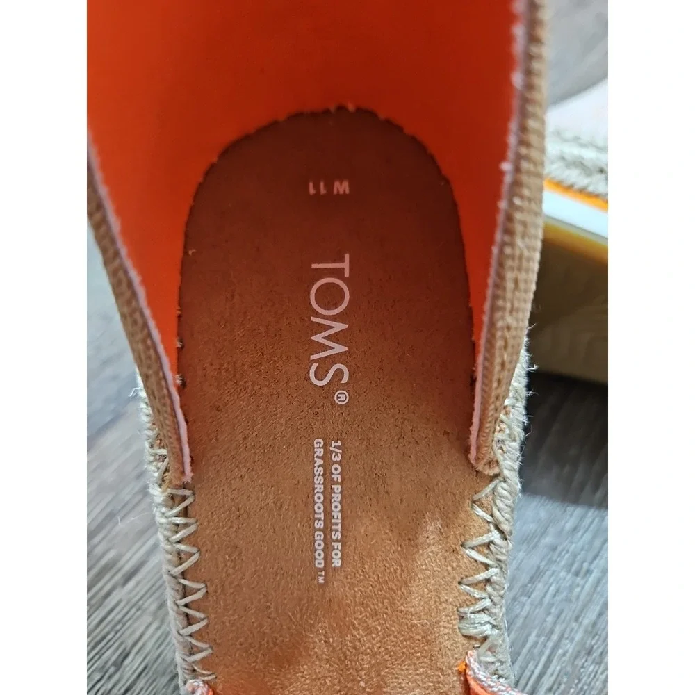 Tom's Women's Marisol Ankle Strap Wedge Sandal Size 11